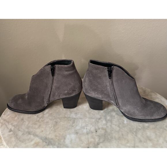 Paul Green NEW US 7, UK 4.5, Women’s Dark Grey Suede Delgado Stacked Heel - Picture 5 of 16